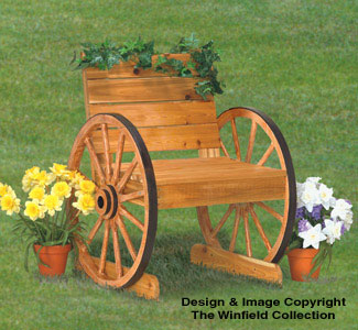 Product Image of Wagon Wheel Chair Woodworking Plan 