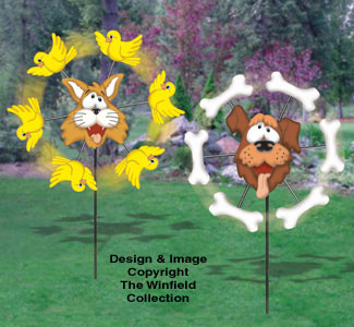 Product Image of Cat & Dog Whirligigs Wood Project Plan