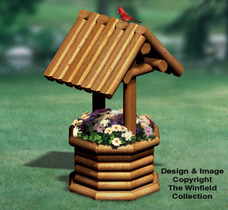 Product Image of Landscape Timber Wishing Well Wood Plan 