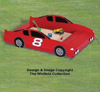 Product Image of Race Car Sandbox Woodworking Plan