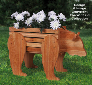 Product Image of Bear Planter Woodworking Pattern