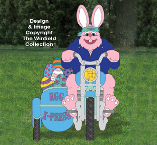 Product Image of Biker Easter Bunny Woodcrafting Pattern