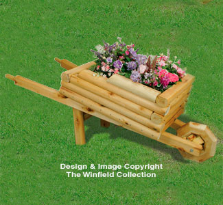 Product Image of Landscape Timber Wheelbarrow Planter Pattern