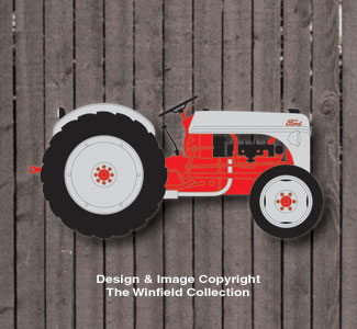 Small Ford Tractor Wall Decor Woodcraft Pattern