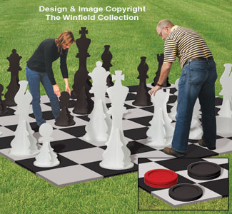 Product Image of Large Yard Chess & Checkers Plan
