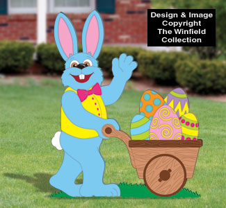 Product Image of Easter Bunny with Cart Woodcraft Pattern