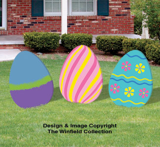 Enormous Easter Eggs Wood Pattern Set