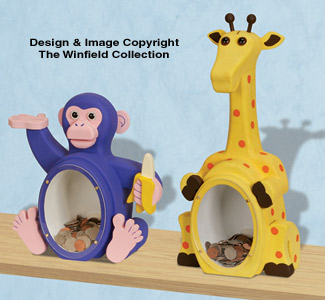 Product Image of Fat Chimp & Giraffe Coin Banks Pattern