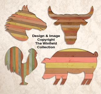 Product Image of Pallet Wood Wall Art Pattern Set #2