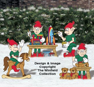 Product Image of Toy Making Elves Woodcraft Pattern