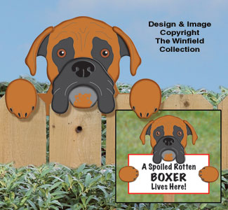 Product Image of Boxer Fence Peeker Pattern