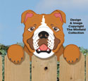 Bulldog Fence Peeker Pattern