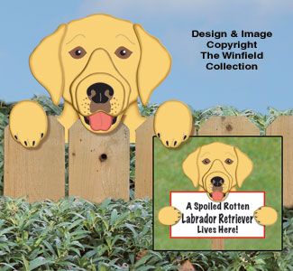Product Image of Labrador Retriever Fence Peeker Pattern