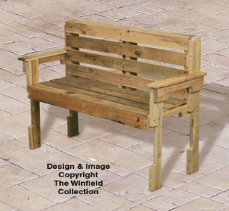 Product Image of Pallet Wood Bench Plan