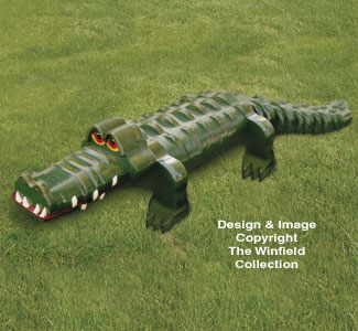 3D Monster Layered Alligator Pattern