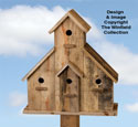 Pallet Wood 4-Room Birdhouse Plan
