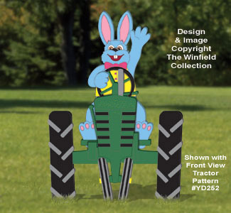 Product Image of Waving Bunny (Front View) Woodcraft Pattern
