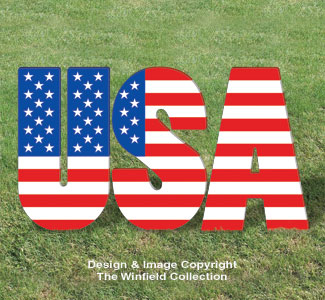 Giant Patriotic USA Display Pattern