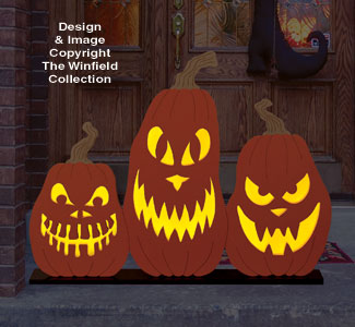 Scary Pumpkin Trio Pattern