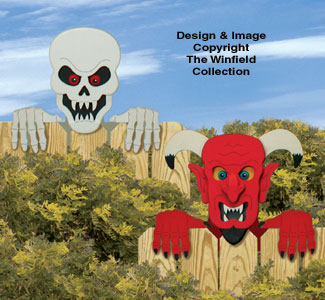 Skeleton & Devil Fence Peekers Pattern