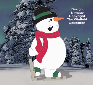 Product Image of Giant Skating Snowman Woodcraft Pattern