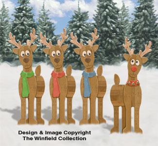 Product Image of Pallet Wood Reindeer Pattern