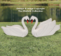 3D Life-Size Swans Pattern