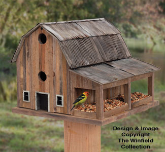 Product Image of Rustic Barn Birdhouse #2 Wood Plan