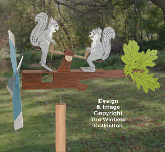 Product Image of Teetering Squirrels Whirligig Pattern