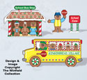 Gingerbread School Bus Woodcraft Pattern