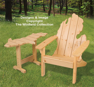 Product Image of Adirondack MICHIGAN Chair & UP Table Plans 
