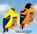 Goldfinch & Baltimore Oriole Shaped Feeder Set