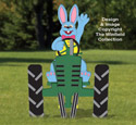Waving Bunny & Tractor Pattern Set