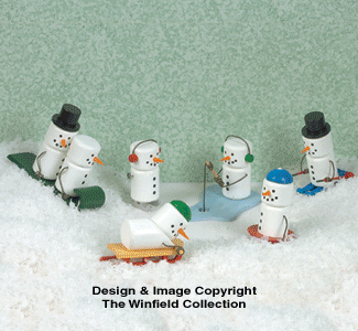 Product Image of Miniature Snowmen/Penguins Pattern Set