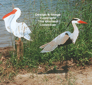 Product Image of Flamingo, Heron & Pelican Wood Plan