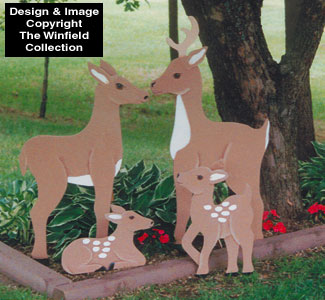 Deer Family Woodcraft Pattern