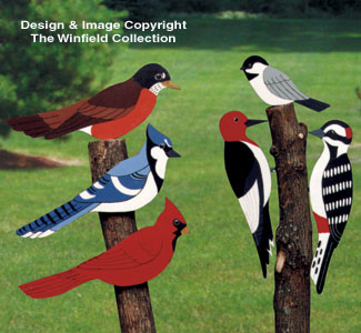 Product Image of Giant Yard Birds Wood Pattern