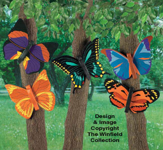Product Image of Bright Butterflies #2 Wood Pattern