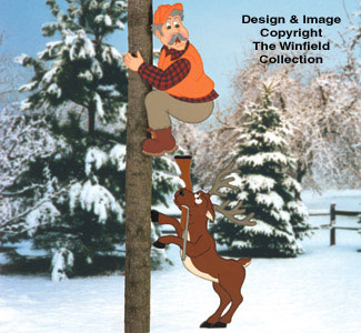 Product Image of Treed Hunter & Angry Deer 