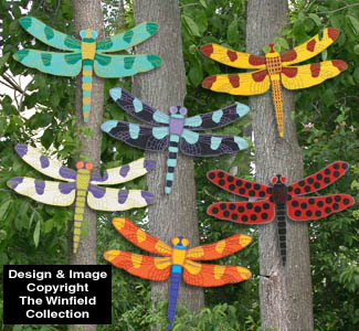 Giant Bright Dragonflies Pattern 