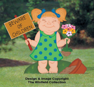 Product Image of Girl At Play Woodcrafting Pattern 