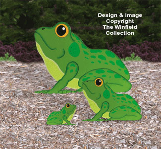 Product Image of Yard Frogs Woodcraft Pattern  