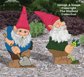 Large Garden Gnomes #2 Pattern 