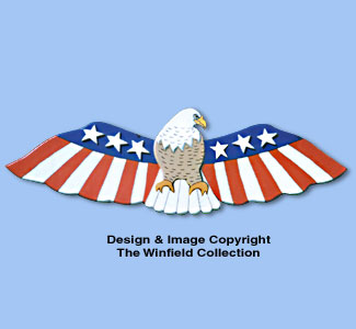 Patriotic Eagle Woodcraft Pattern