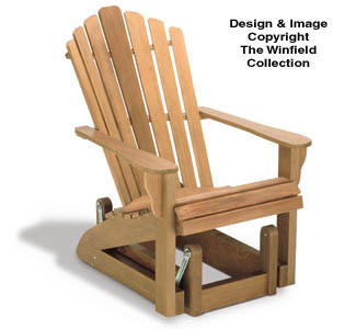 Product Image of Adirondack Glider Chair Wood Project Plan