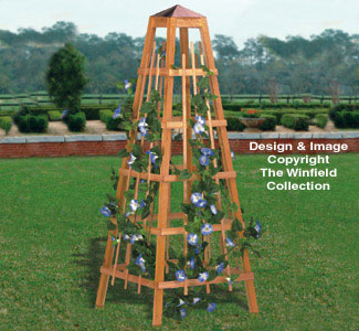 Product Image of Garden Obelisk Woodworking Plan 