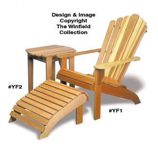 Product Image of Adirondack Chair, Table & Ottoman Wood Plans