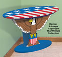 Oval Eagle Table Pattern