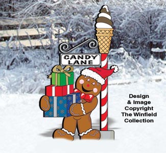 Product Image of Gingerbread Candy Lane Sign Post Pattern