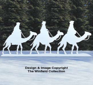 Three Kings on Camels Pattern